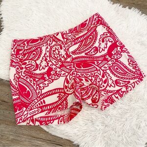 Kenji Shorts Paisley Print Pink 4 Barbie Anthropologie